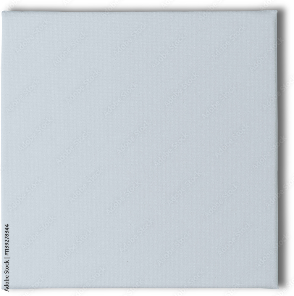Blank White Canvas, Front View, Transparent Background Blank White Canvas, Front View, Transparent Background