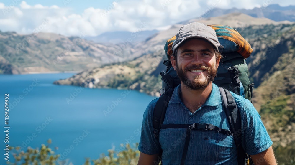 A man digital nomad shares his journey, combining work and exploration through the digital nomad lifestyle A man digital nomad shares his journey, combining work and exploration through the digital nomad lifestyle