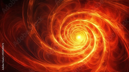 Glowing Spiral Galaxy with Bold Textures and Light