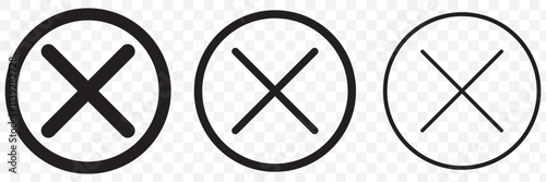Cross icon flat vector design, cancel symbol. eps 10.