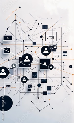 Abstract Network Visualization: Interconnectedness and Digital Ecosystem