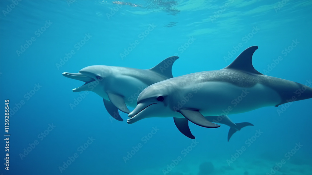 Fototapeta premium dolphin in the sea