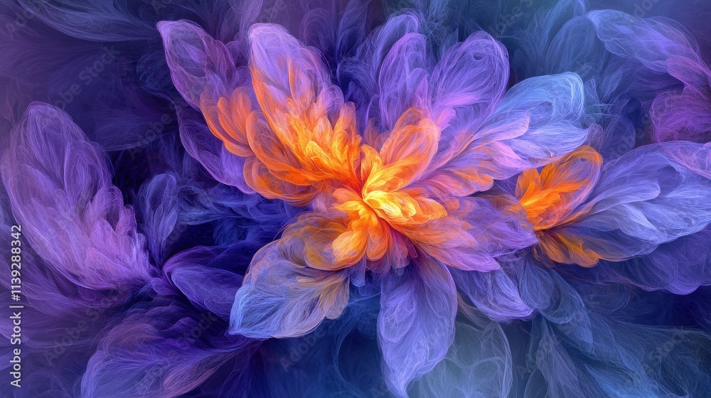 Surreal Vortex of Vibrant Pastel Swirls and Light Surreal Vortex of Vibrant Pastel Swirls and Light