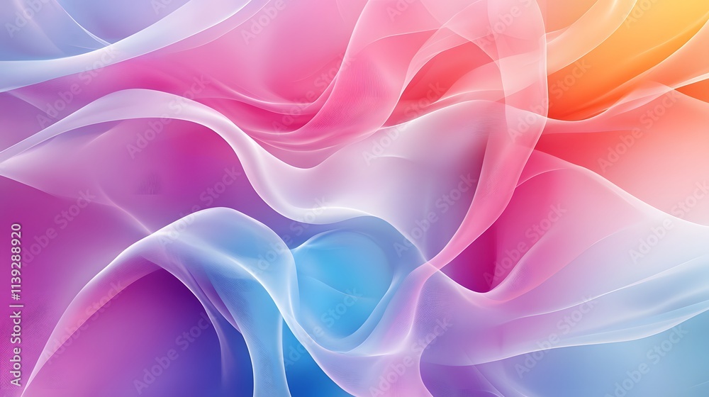 Abstract Colorful Waves Flowing Design Abstract Colorful Waves Flowing Design
