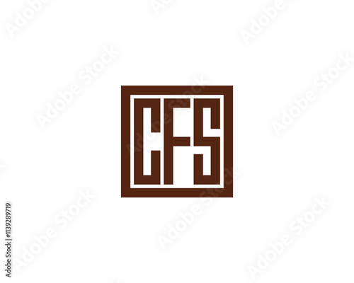 CFS logo design vector template. CFS