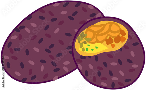 Purple Rice Ball Icon