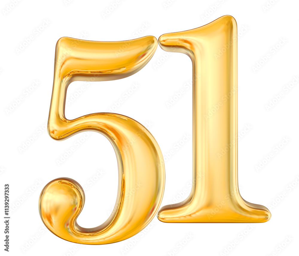 Gold Number 51 Gold Number 51