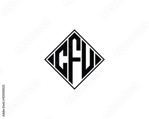 CFU logo design vector template. CFU