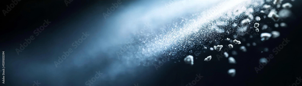 Dust particles, Respiratory Health Concept. Dust particles swirling in beam of light create magical atmosphere Dust particles, Respiratory Health Concept. Dust particles swirling in beam of light create magical atmosphere