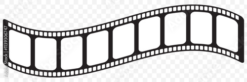 Film strip icon. Video tape photo film strip frame vector. Vector illustrarion. 