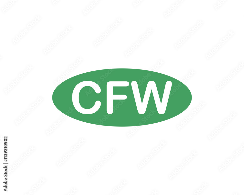 CFW logo design vector template. CFW CFW logo design vector template. CFW