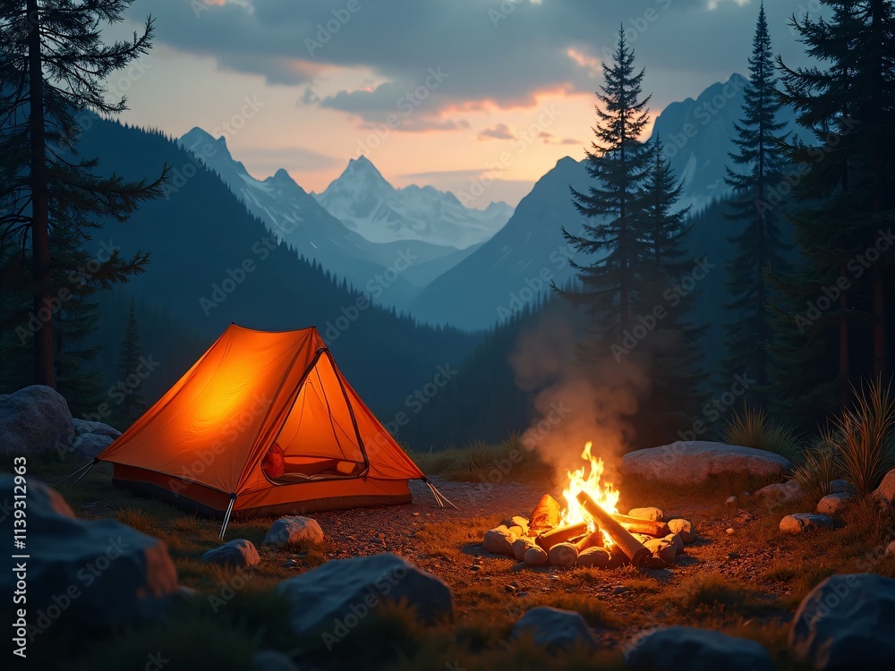 camping in the mountains camping in the mountains