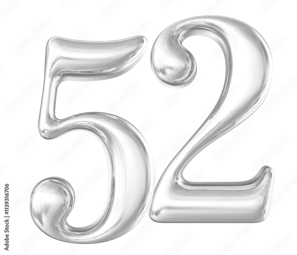 Silver Number 52 Silver Number 52