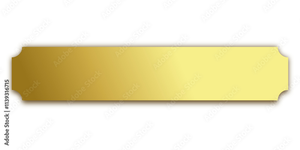 Label Gold Ribbon Sign elements PNG - Elegant and Luxurious tag banner isolate transparent background