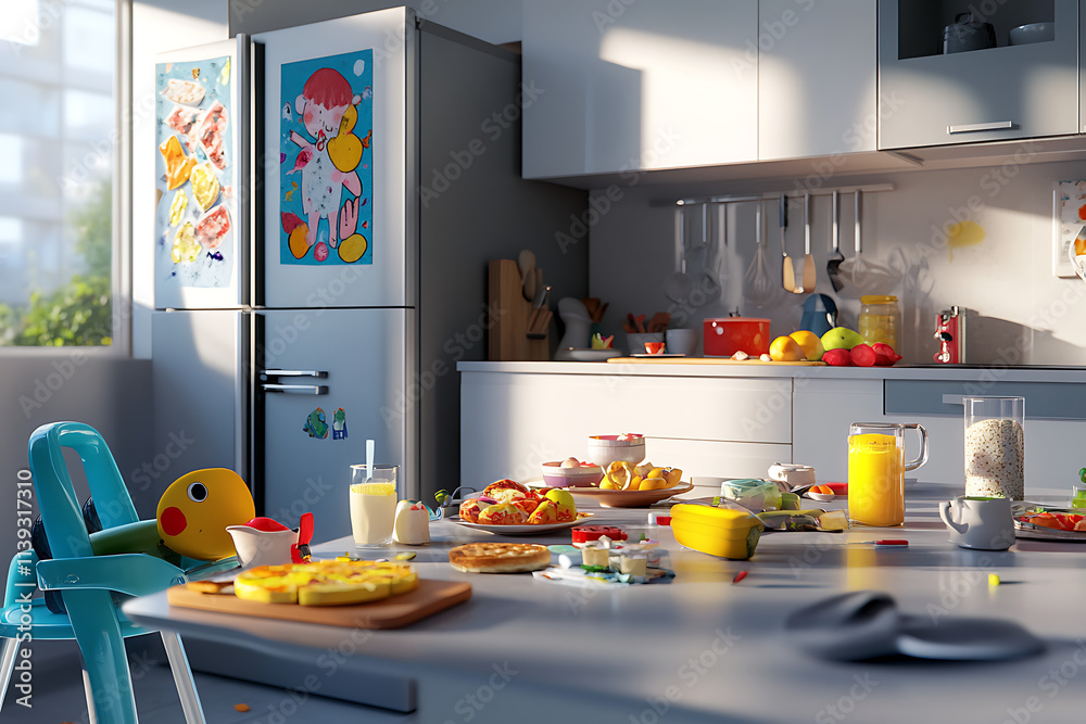 kitchen table with fruits and vegetables kitchen table with fruits and vegetables