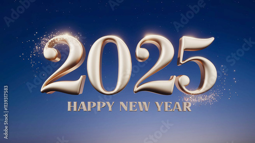 Happy new year 2025 festive celebration background