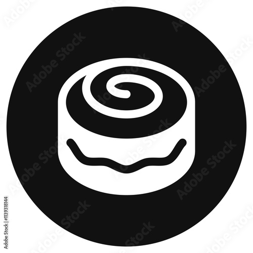 Editable swiss cinnamon roll vector icon. Bakery, cooking, food. Part of a big icon set family. Perfect for web and app interfaces, presentations, infographics, etc