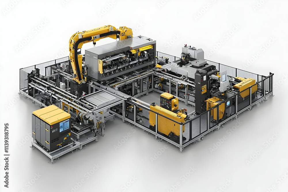 Automated Assembly Line: Robots Build Products Efficiently Automated Assembly Line: Robots Build Products Efficiently