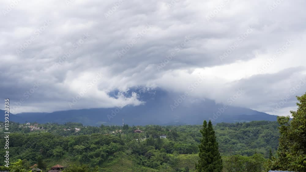 Timelapse mountain view from puncak cisarua bogor Timelapse mountain view from puncak cisarua bogor