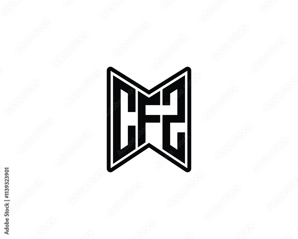 CFZ logo design vector template. CFZ CFZ logo design vector template. CFZ