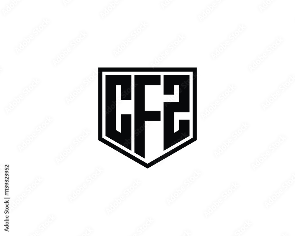 CFZ logo design vector template. CFZ CFZ logo design vector template. CFZ