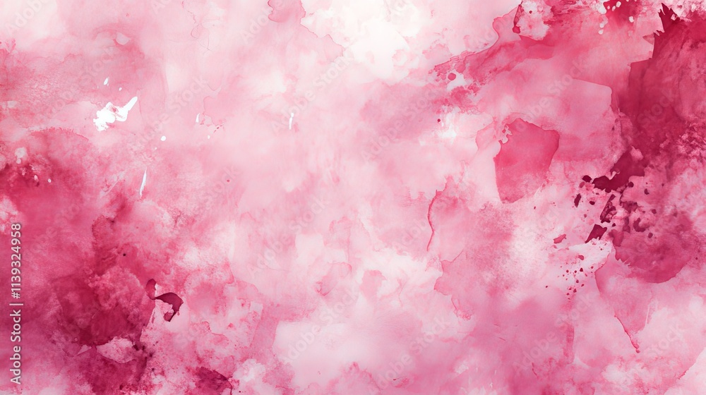 Abstract rose beige and fantasy pink watercolor background with splashes and alpha grunge texture, light pink marble watercolor design with subtle maroon accents