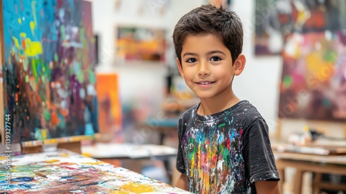 A boy artist discovers how art fosters child development, exploring creative expression as a tool for growth