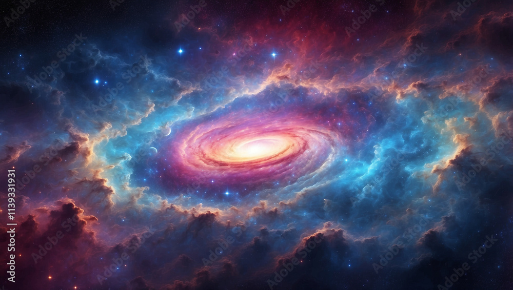 Fototapeta premium Colorful Galaxy Nebula