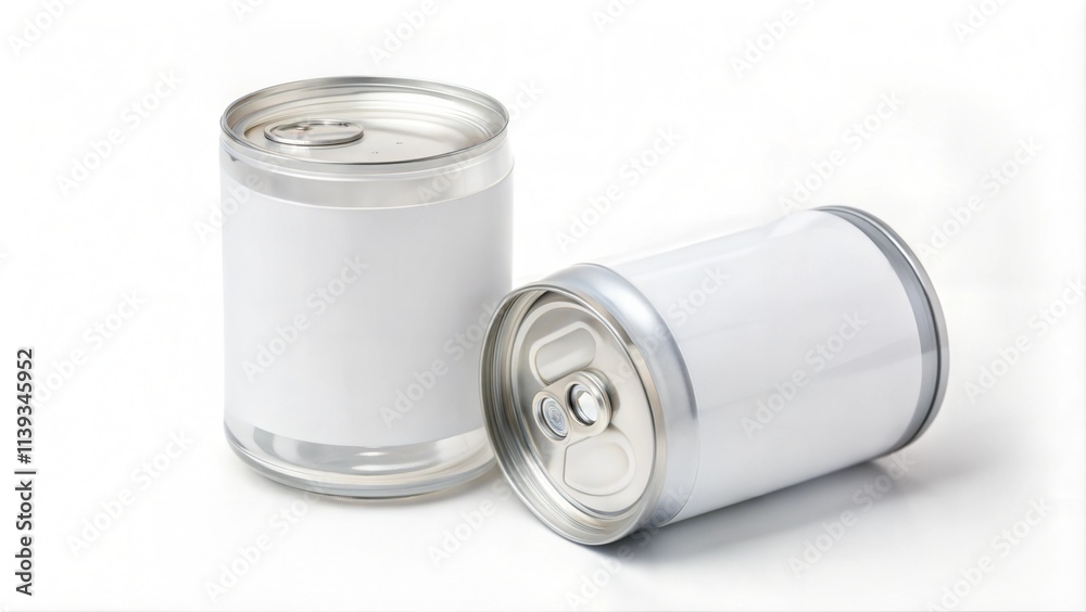 white label brand tin can isolated clean background mock up white label brand tin can isolated clean background mock up