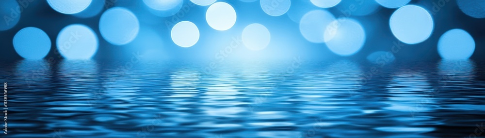 A dazzling display of lights on blue background, vibrant and enchanting spectacle A dazzling display of lights on blue background, vibrant and enchanting spectacle