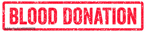 Blood Donation Stamp Transparent Seal, Red Grunge Blood Donation Word Rubber Stamp Seal