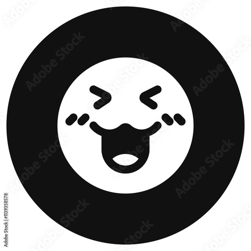 Editable happy cute face expression emoticon vector icon. Part of a big icon set family. Part of a big icon set family. Perfect for web and app interfaces, presentations, infographics, etc