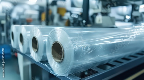 Rolls of plastic film are produced for packaging, meeting the growing demand for versatile materials
