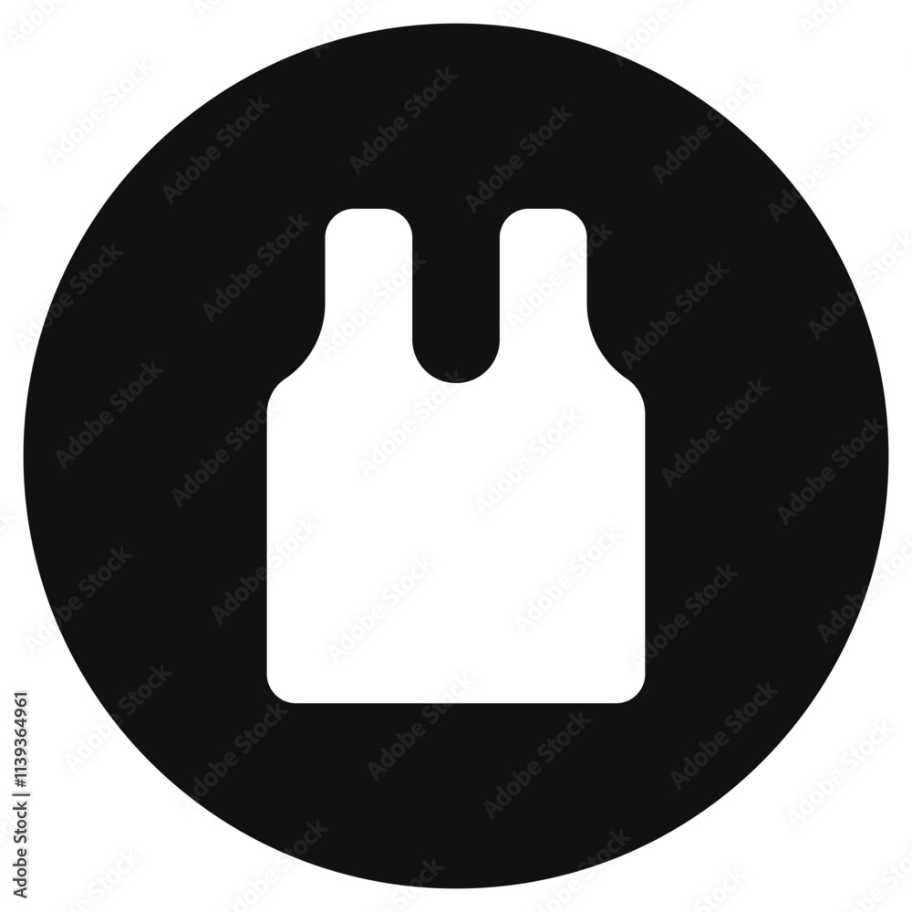 Editable sleeveless shirt vector icon. Clothing, fashion, apparel. Part of a big icon set family. Perfect for web and app interfaces, presentations, infographics, etc Editable sleeveless shirt vector icon. Clothing, fashion, apparel. Part of a big icon set family. Perfect for web and app interfaces, presentations, infographics, etc