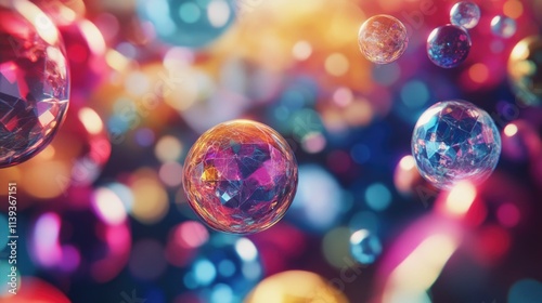 Bubbles Floating in Air