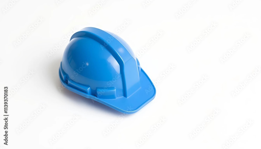 Fototapeta premium blue hard hat