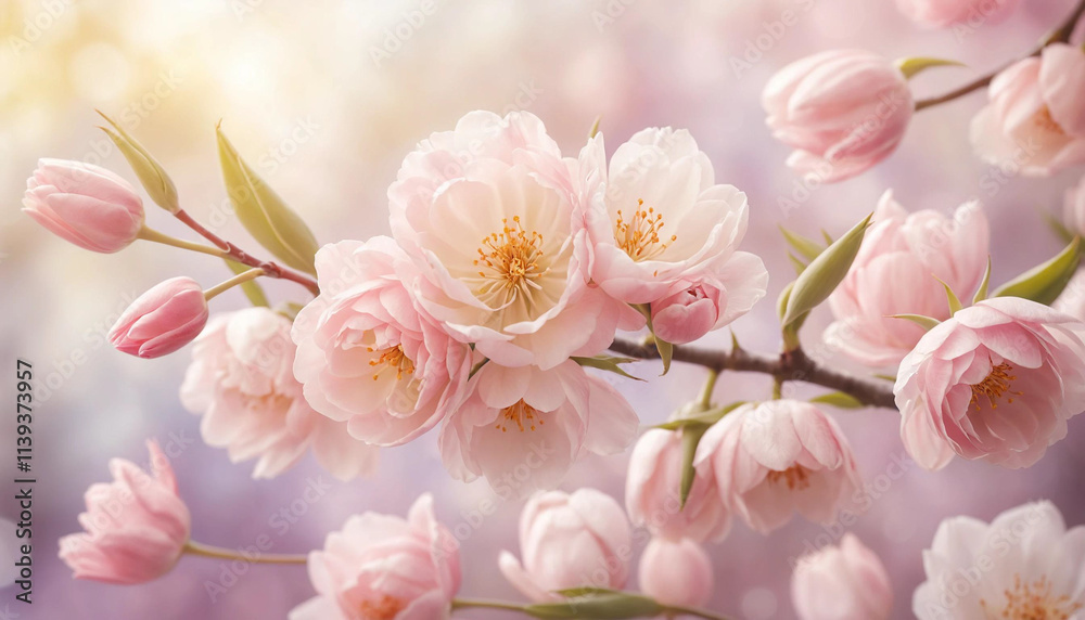 pink blossom in spring pink blossom in spring