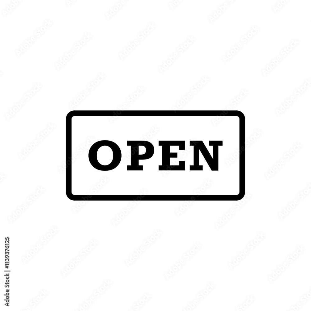 Open or closed in signboard on transparent background. Vector. Open or closed in signboard on transparent background. Vector.