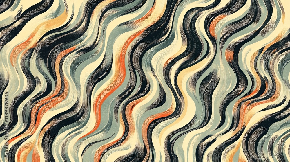 Artistic abstract wavy pattern digital creation graphic design modern aesthetic close-up view uniqueness in motion Artistic abstract wavy pattern digital creation graphic design modern aesthetic close-up view uniqueness in motion