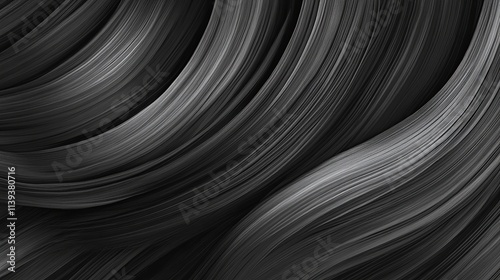 Flowing minimalist abstract wavy pattern digital art modern aesthetic gradient environment topaz shades photo
