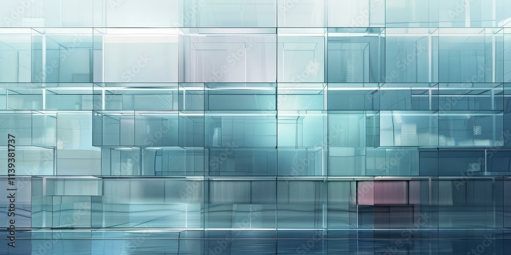 Abstract Glass Building: Modern Architectural Design Abstract Glass Building: Modern Architectural Design
