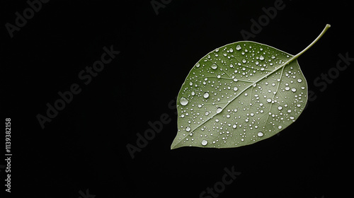 Serene Dewdrop Leaf