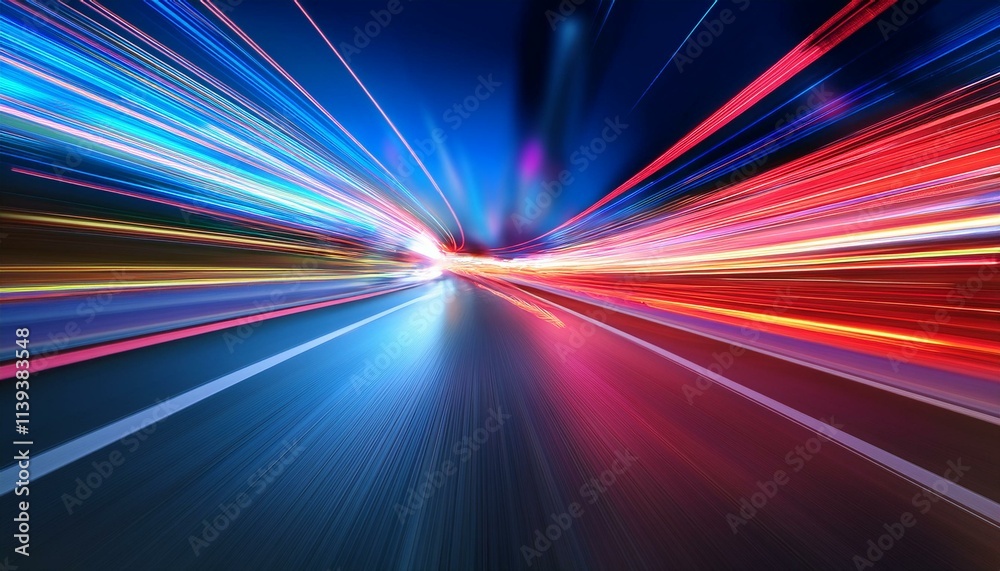 Speed and Light: A Dynamic Night Drive Speed and Light: A Dynamic Night Drive
