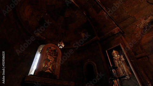 The holy altar inside St. Gevorg Chapel at Khor Virap Monastery photo