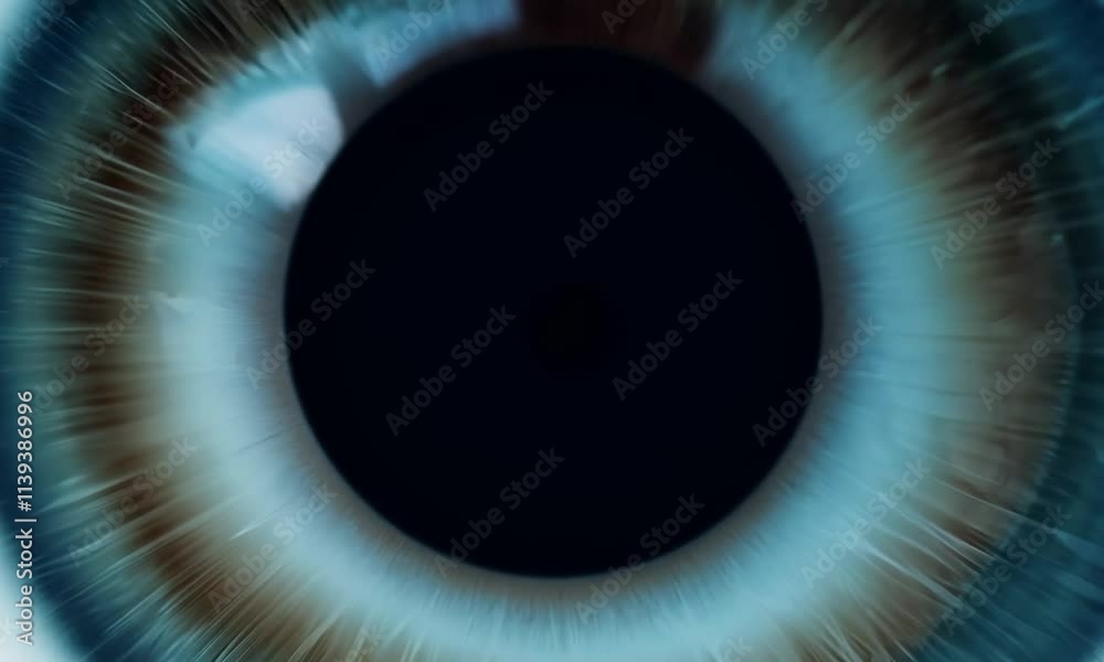 Close-up of a human eye showcasing intricate details and colors.
