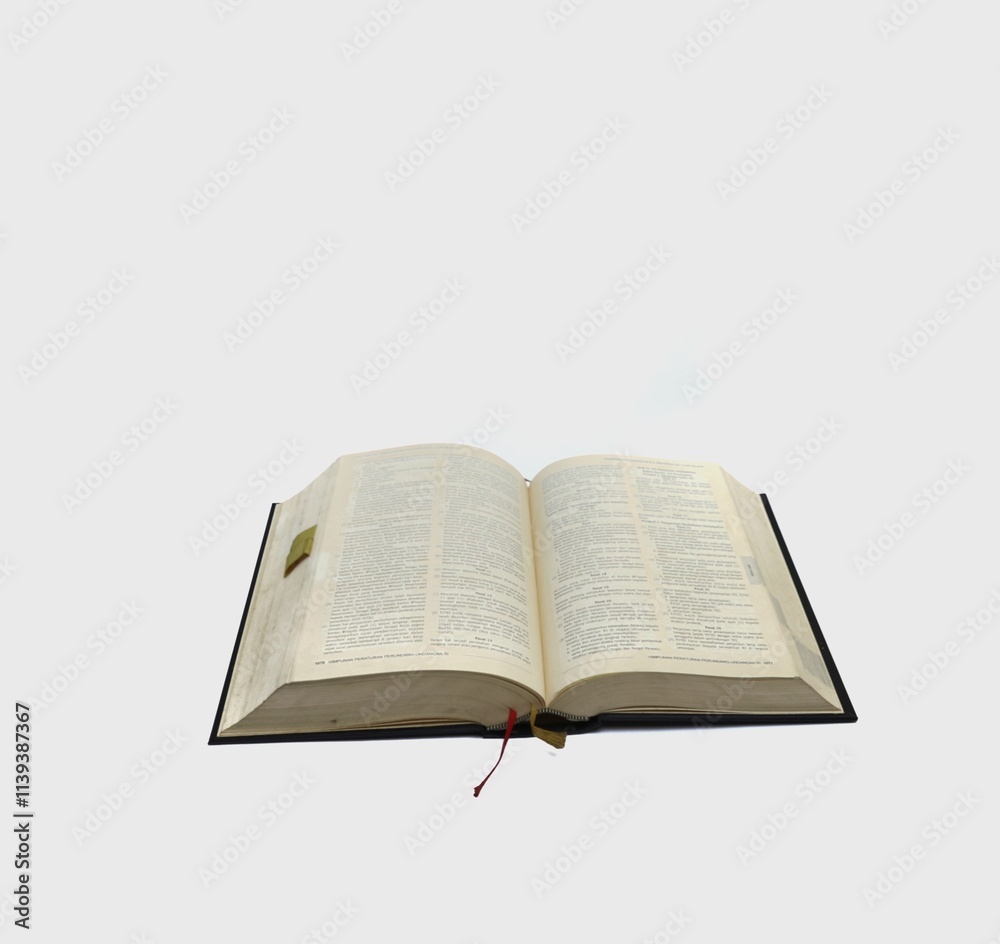 book isolated on white background, selective focus book isolated on white background, selective focus