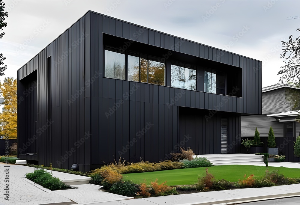 Fototapeta premium black siding
