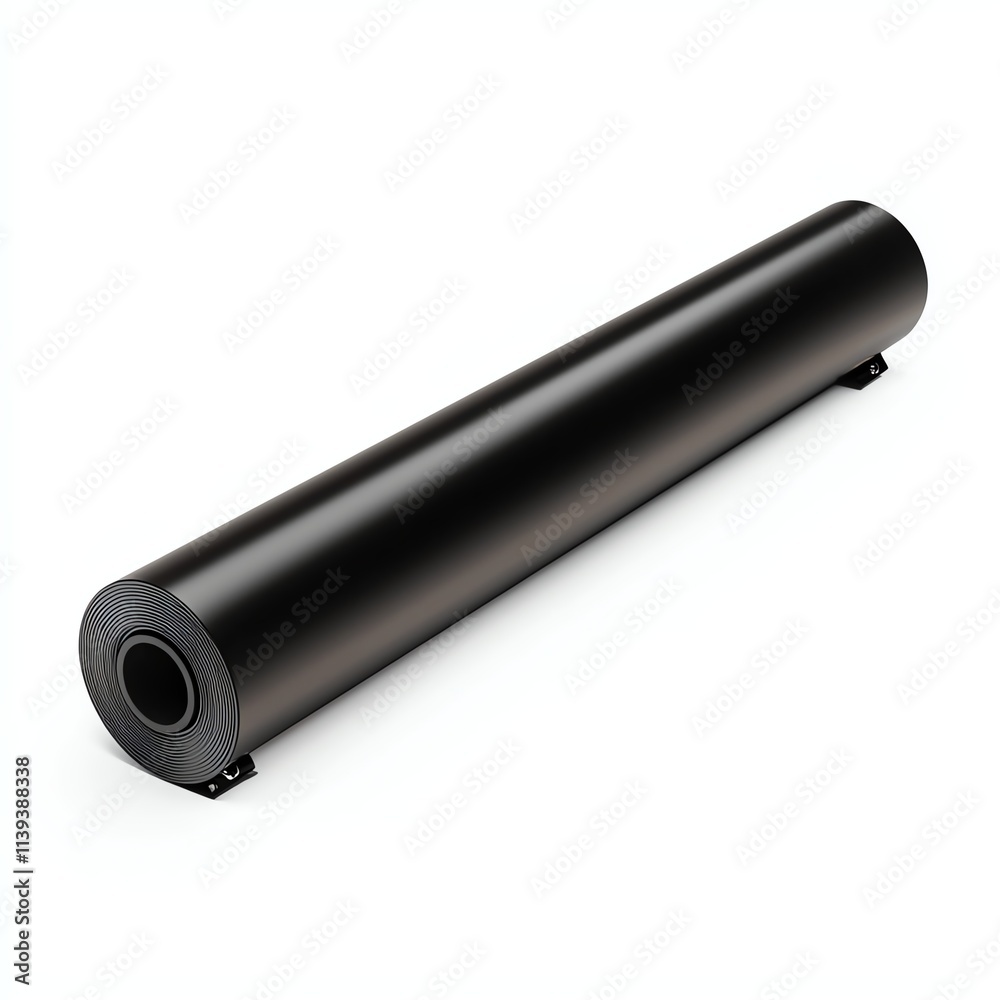 A sleek black cylindrical object, possibly a sound suppressor or equipment component, with a textured end for grip and installation. A sleek black cylindrical object, possibly a sound suppressor or equipment component, with a textured end for grip and installation.