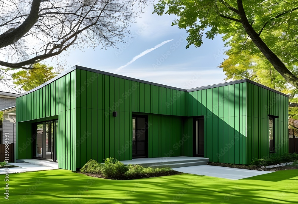 green siding green siding