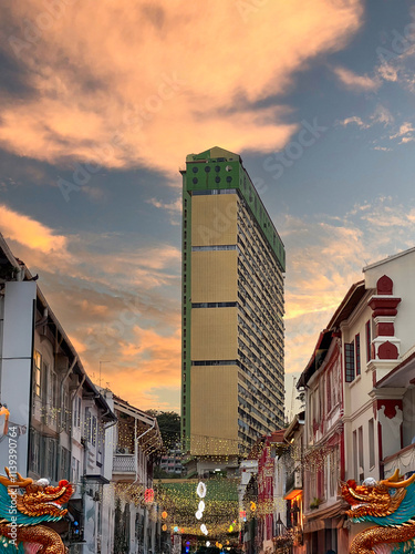 Sticker Chinatown Singapore's Cityscape Transforms: A Dazzling Display of Lanterns and F
